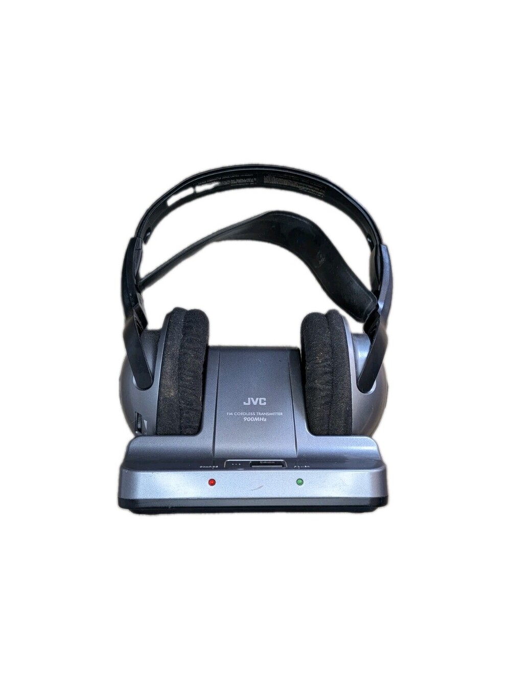 JVC HA-W600RF Headband Wireless Headphones/Cradle Charging Station Tested